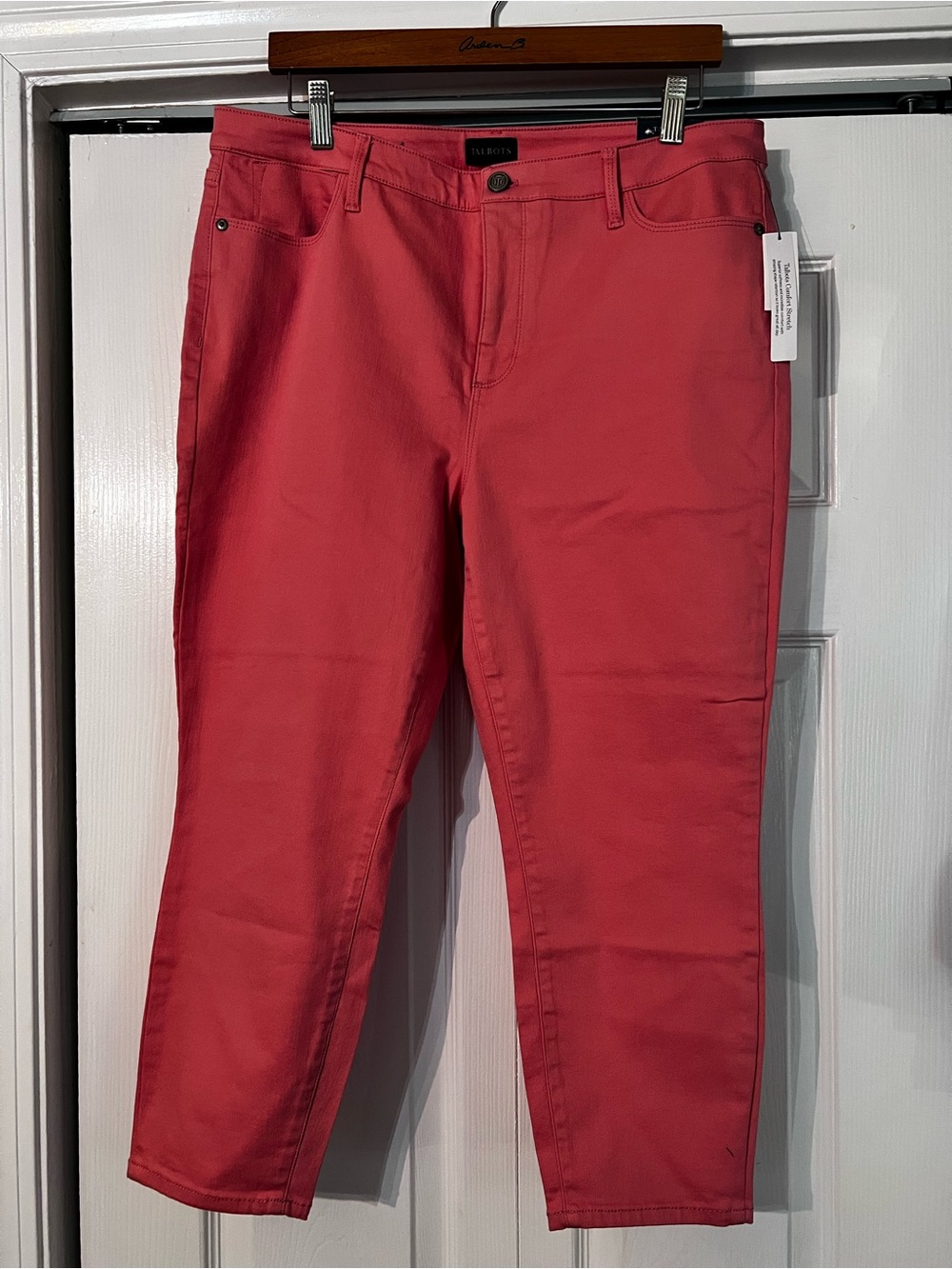Talbots Cropped capri Jegging in Coral